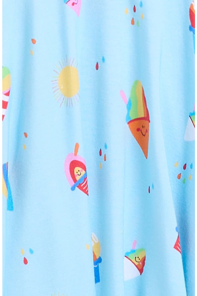 Kids' Rainbow Shave Ice Knit Dress, Alternate, color, BLUE