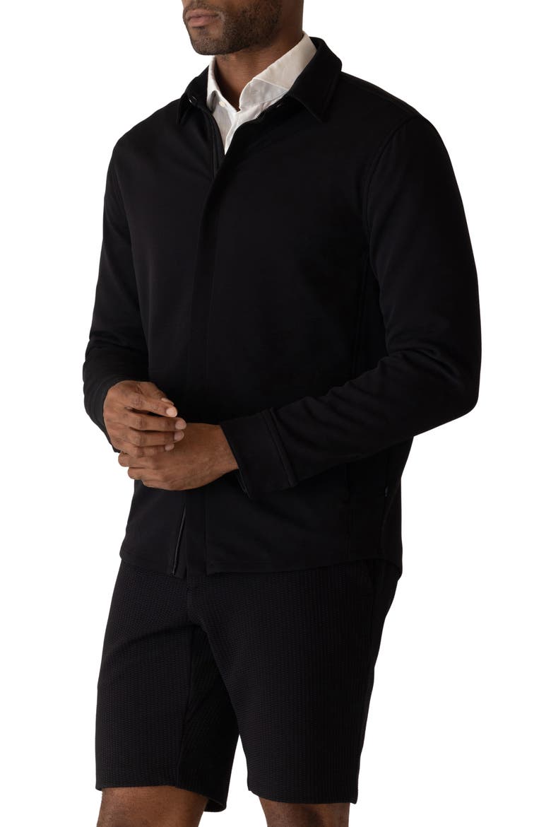 Getaway Shirt Jacket, Main, color, BLACK