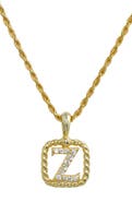 SAVVY CIE JEWELS Initial Pendant Necklace