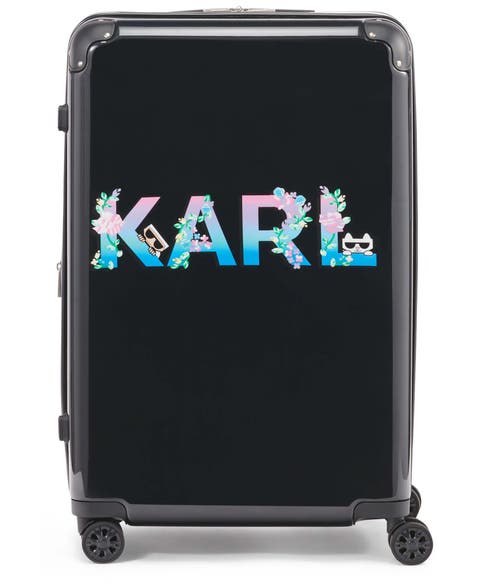 Karl Flowers Upright Suitcase