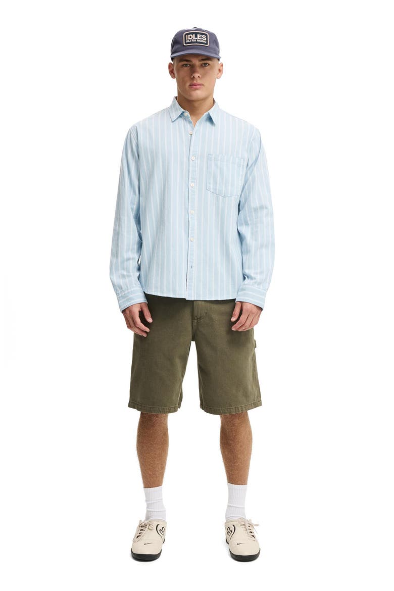 Men's Baggy Worker Short, Alternate, color, Military