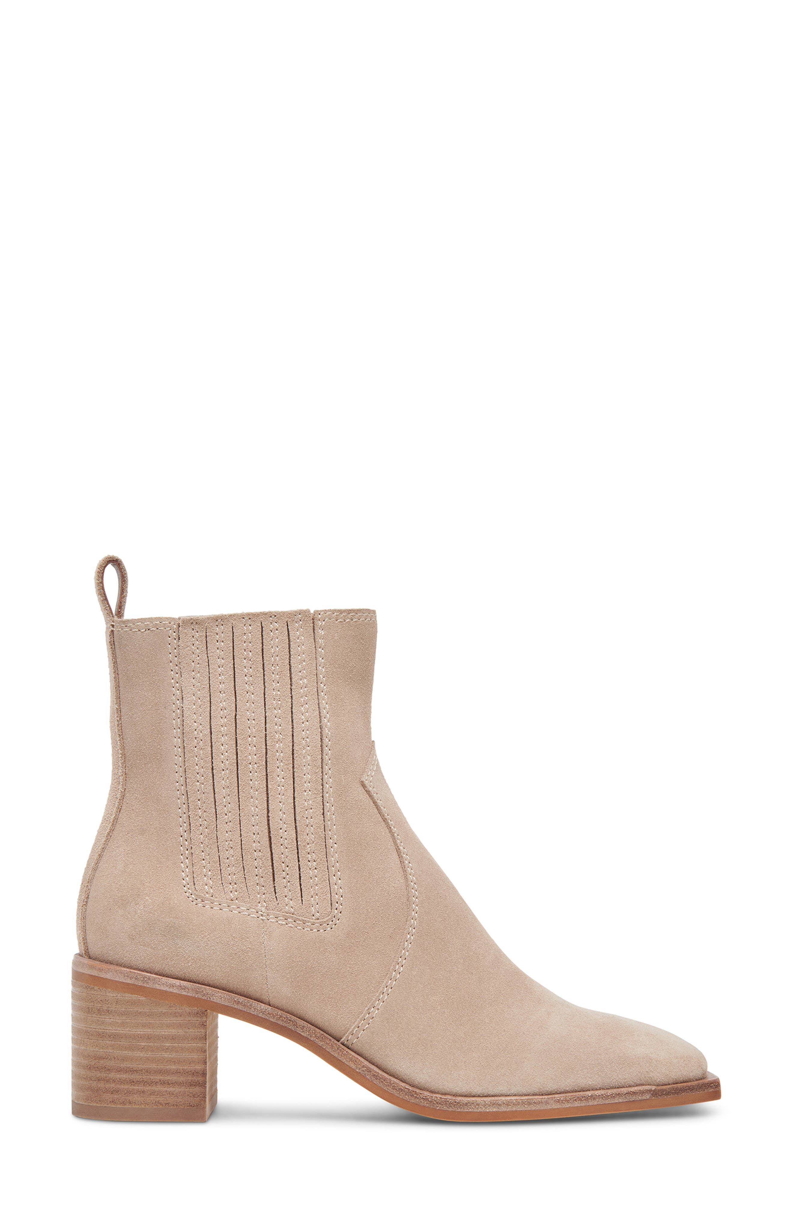 Irnie Block Heel Chelsea Boot, Alternate, color, TAUPE SUEDE