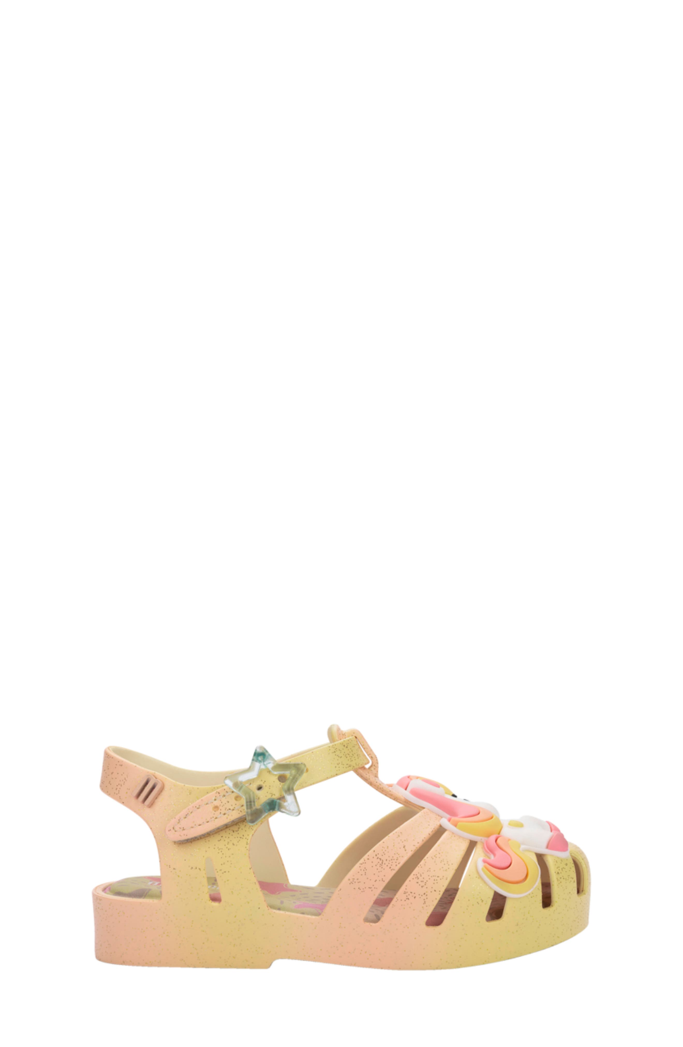 Kids' Mini Possession Sandal, Alternate, color, BEIGE/ YELLOW/ WHITE