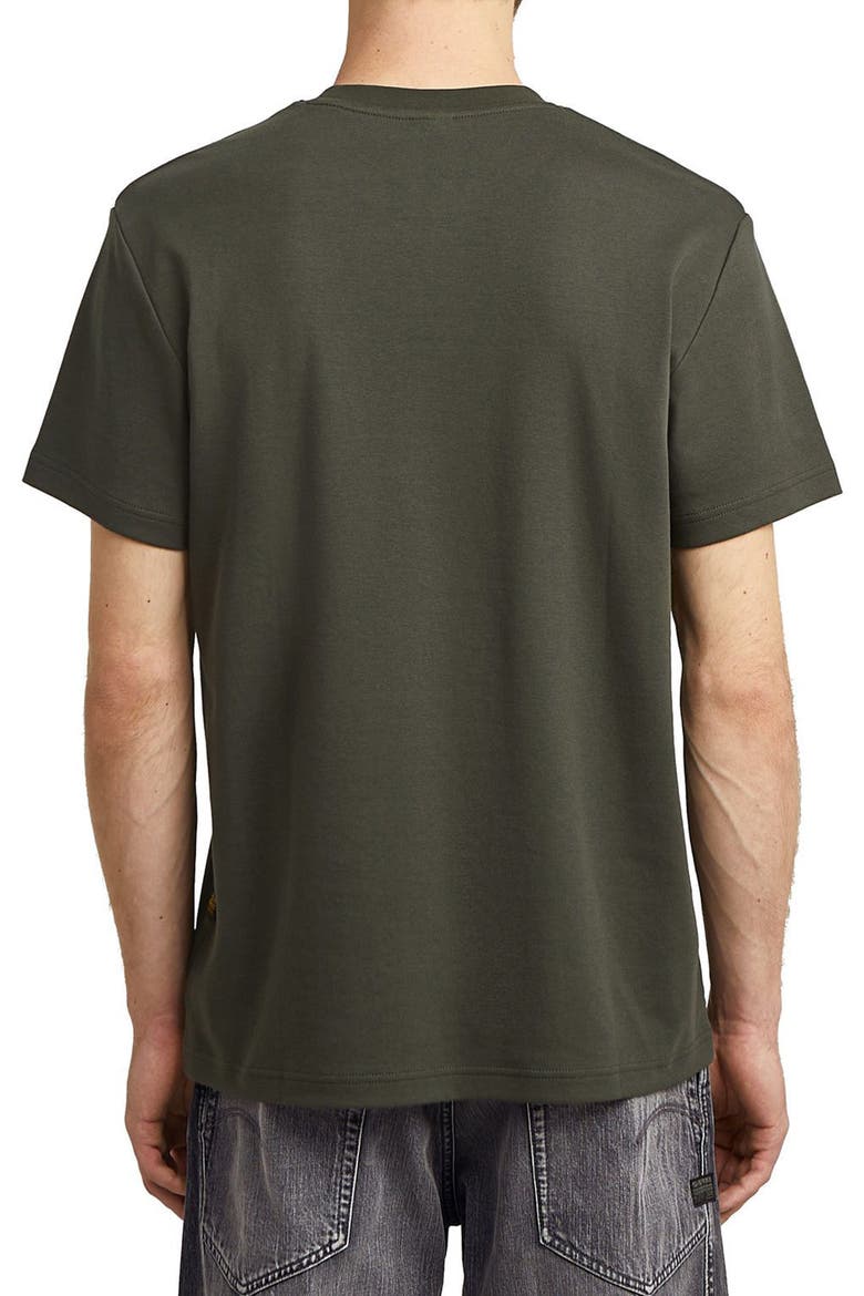 Script Organic Cotton Graphic T-Shirt, Alternate, color, ASFALT