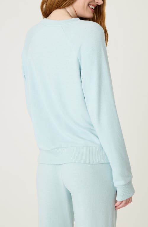 Pj Salvage Sunshine Mind Sweatshirt In Dusty Blue