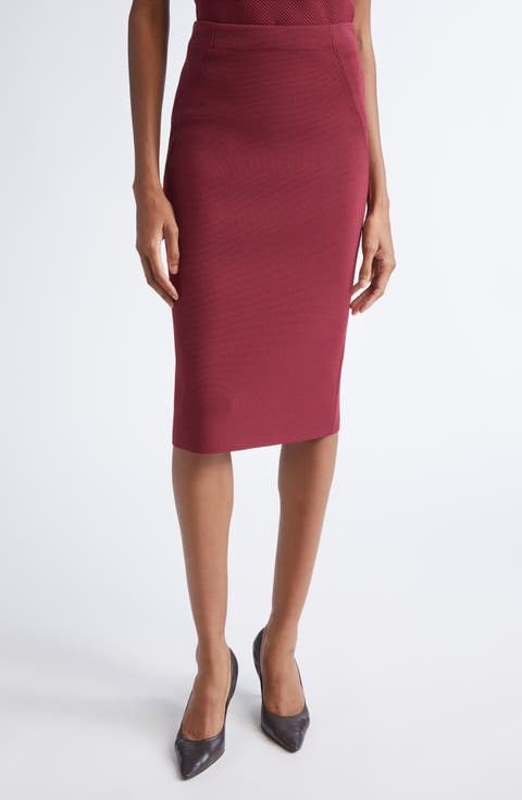 Nina Knit Pencil Skirt