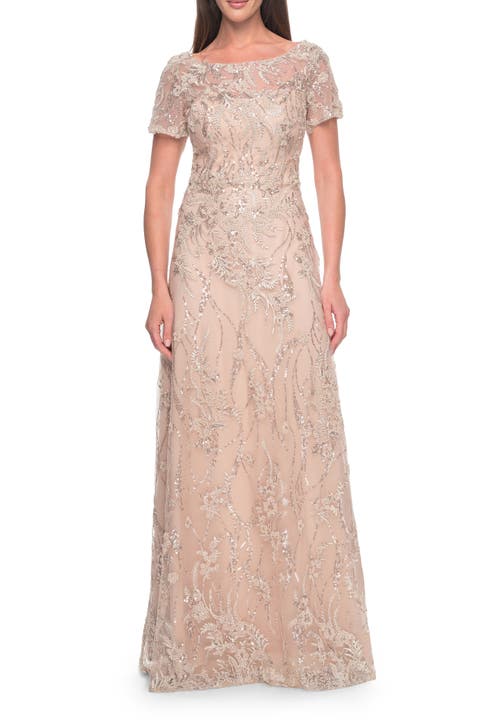 Gorgeous Beaded Mother of the Bride Dress with High Neckline