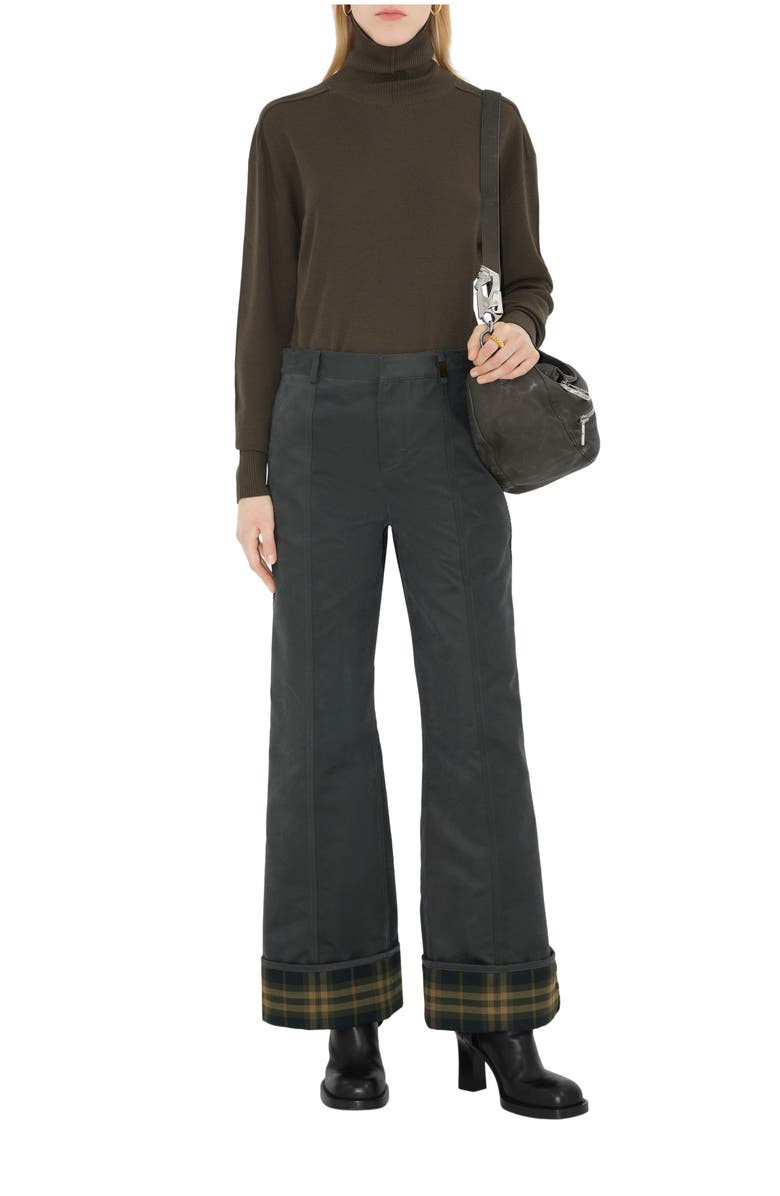 Burberry Cotton Nylon Trousers, Main, color, 