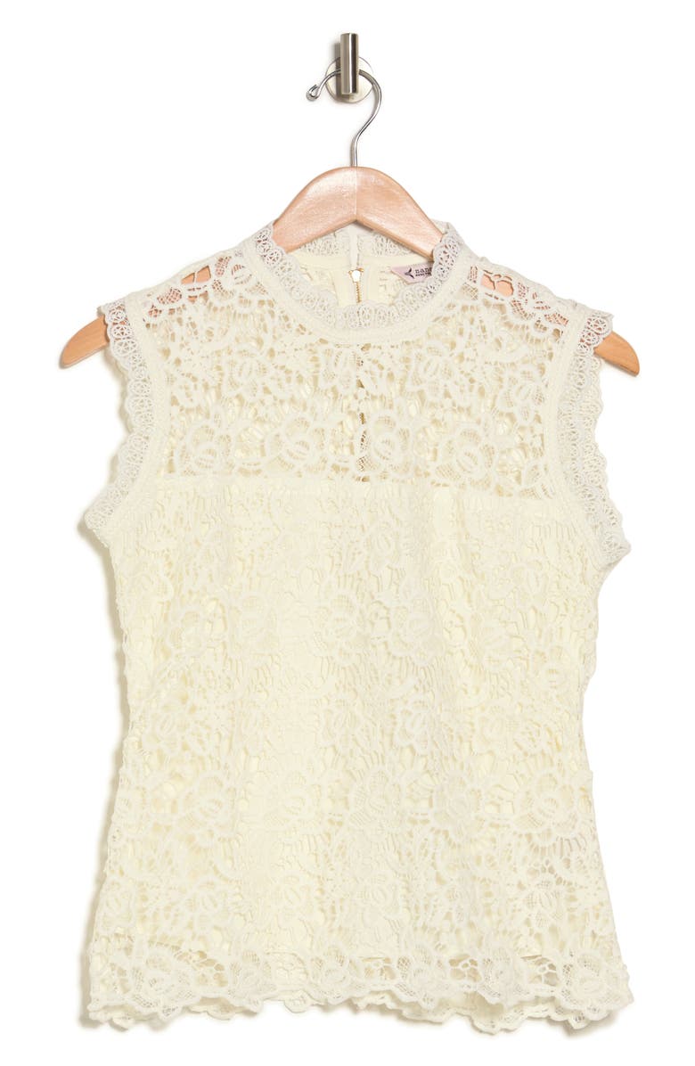 Nanette Lepore Lace Sleeveless Top, Alternate, color,