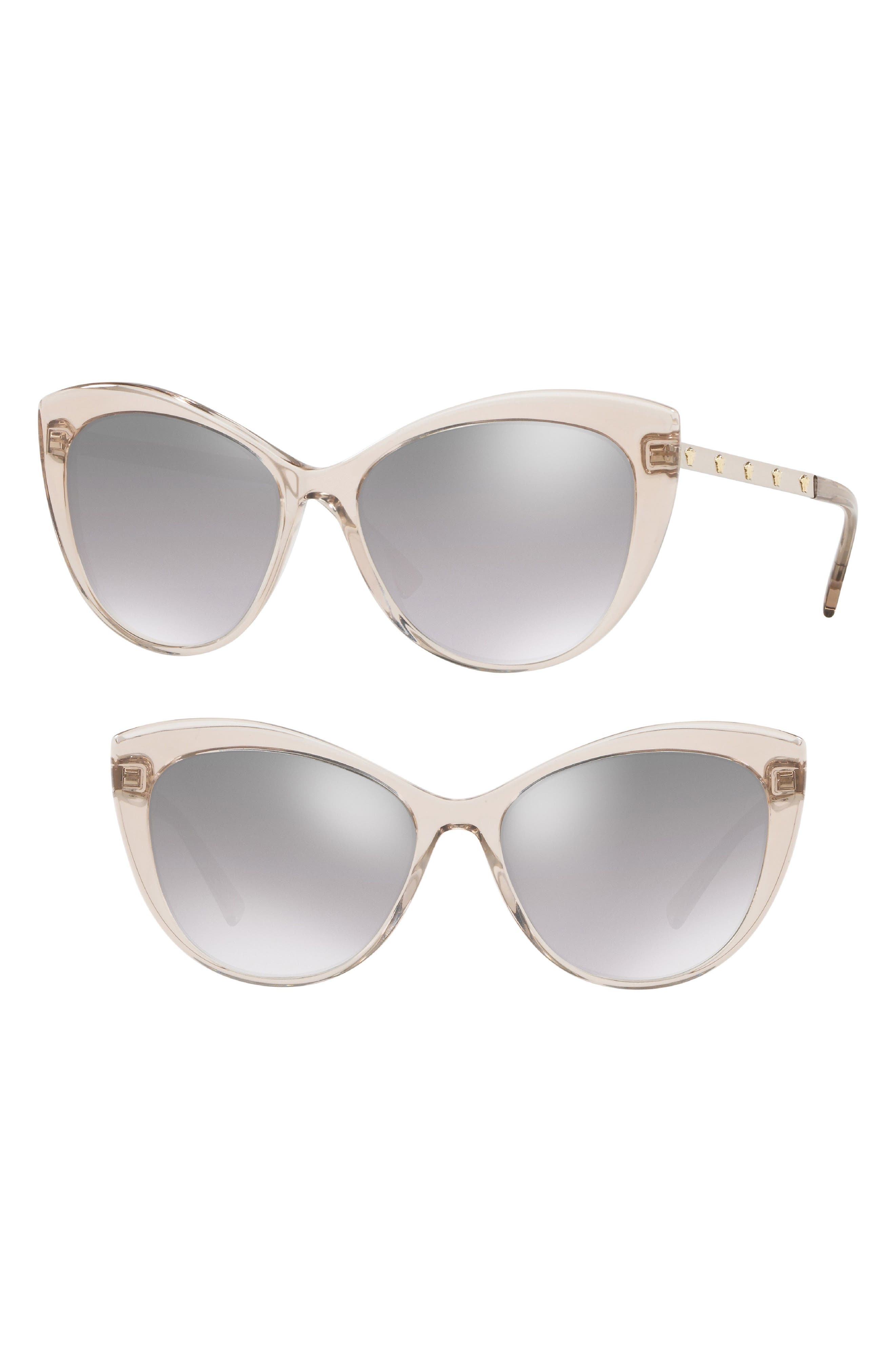 Versace Medusa 57mm Cat Eye Sunglasses