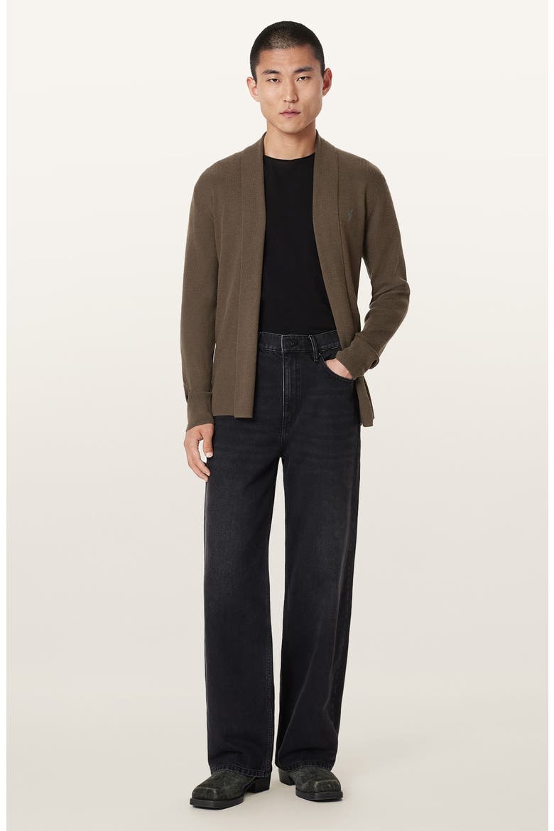 Mode Merino Wool Shawl Collar Cardigan, Alternate, color, SAGE GREEN