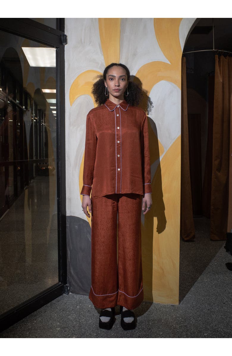 Untitled in Motion Emissus Wide Leg Pant, Alternate, color, Rust