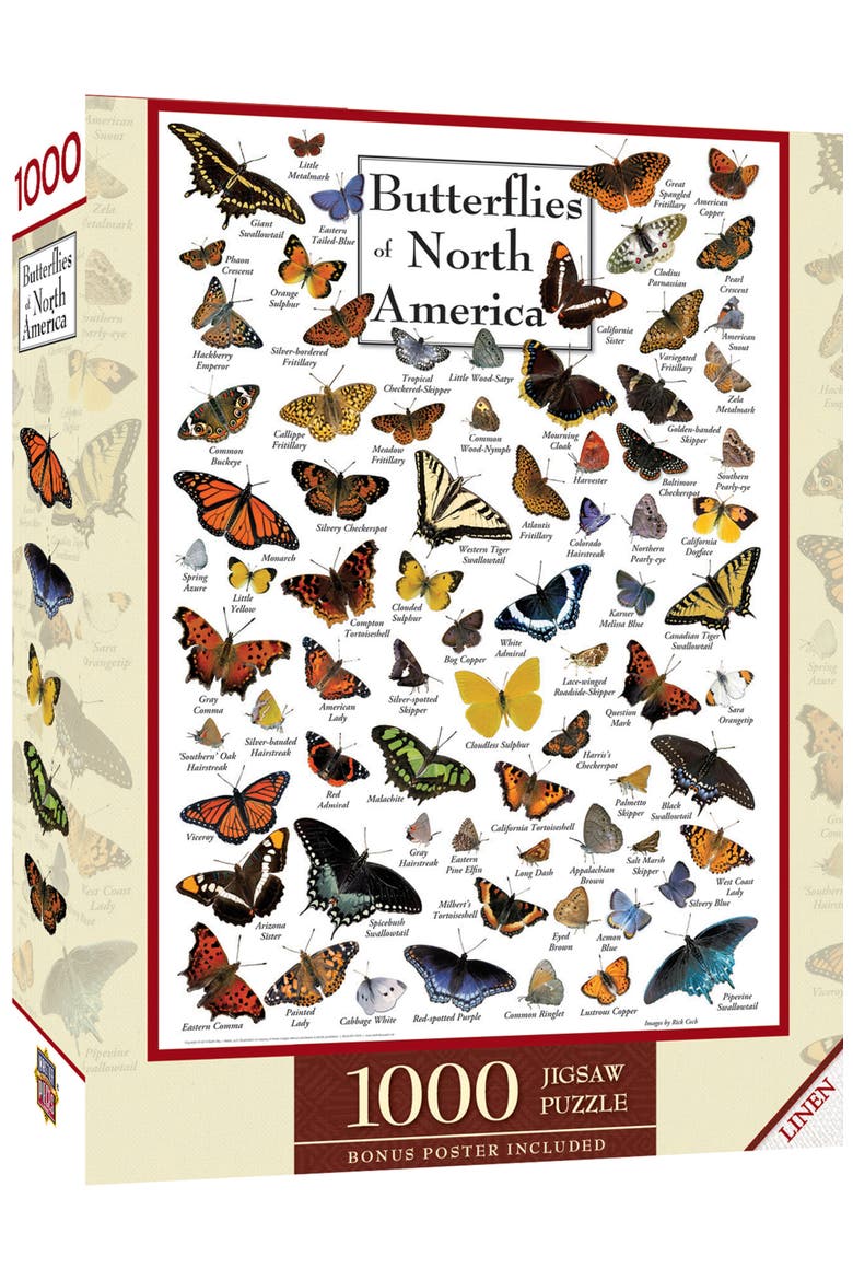 Butterflies 1000 Piece Jigsaw Puzzle, Main, color, Multicolor