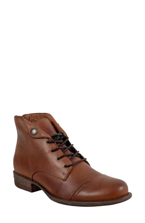 Miz Mooz Lennox Lace-up Bootie In Brown