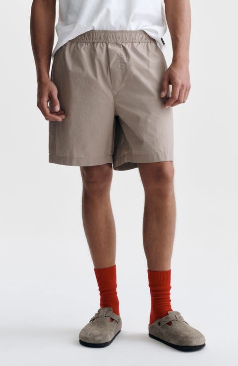 Loose Fit Cotton Elastic Waist Shorts