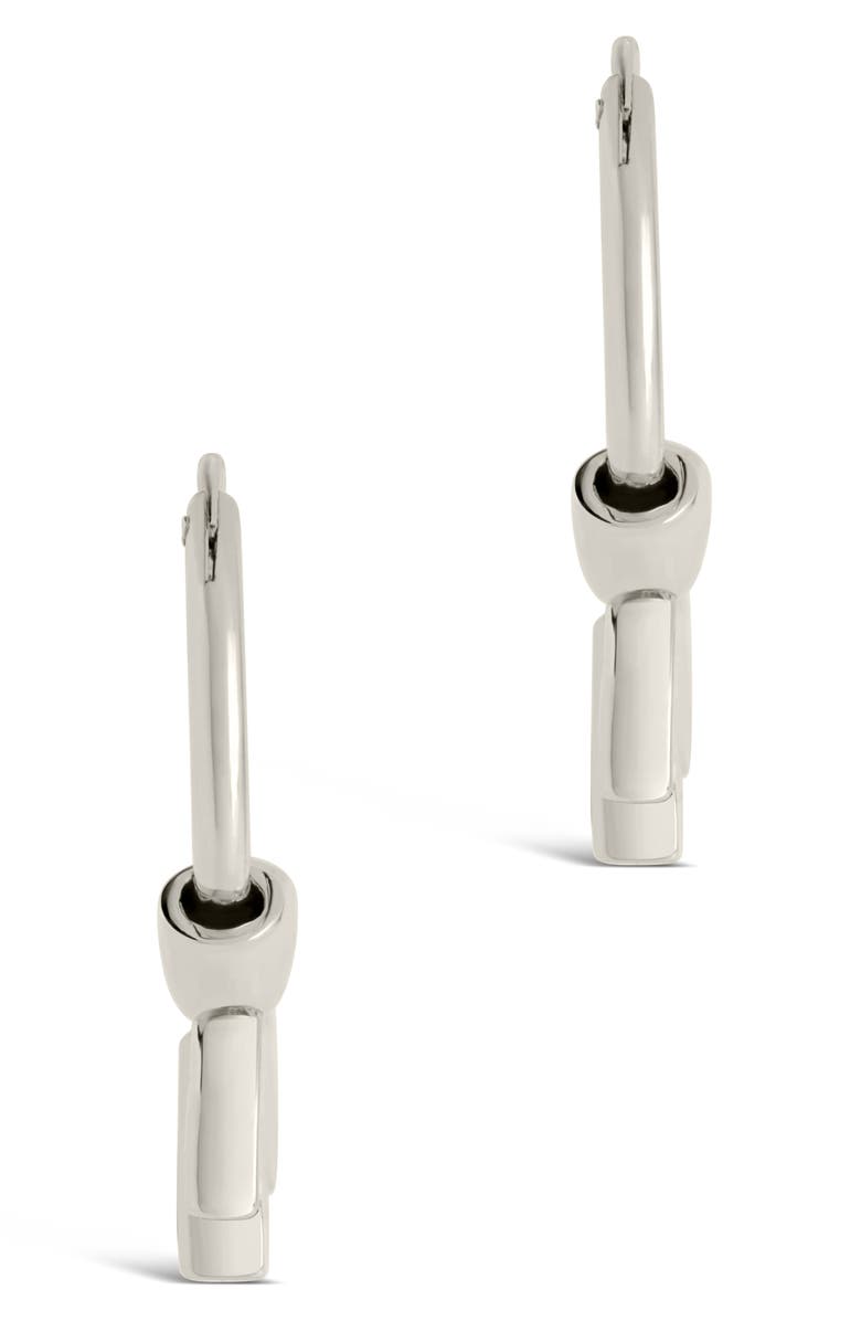 Sterling Forever Helena CZ Hoop Earrings, Alternate, color, 