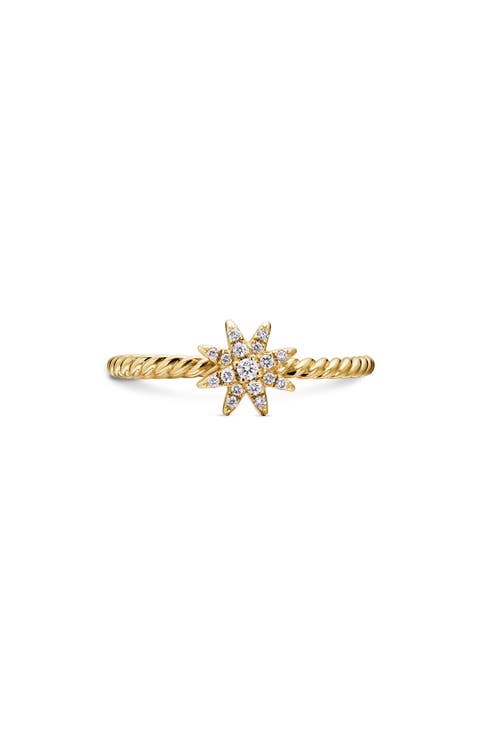 Petite Starburst Diamond Ring