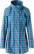Akris punto Tartan Taffeta Hooded Coat