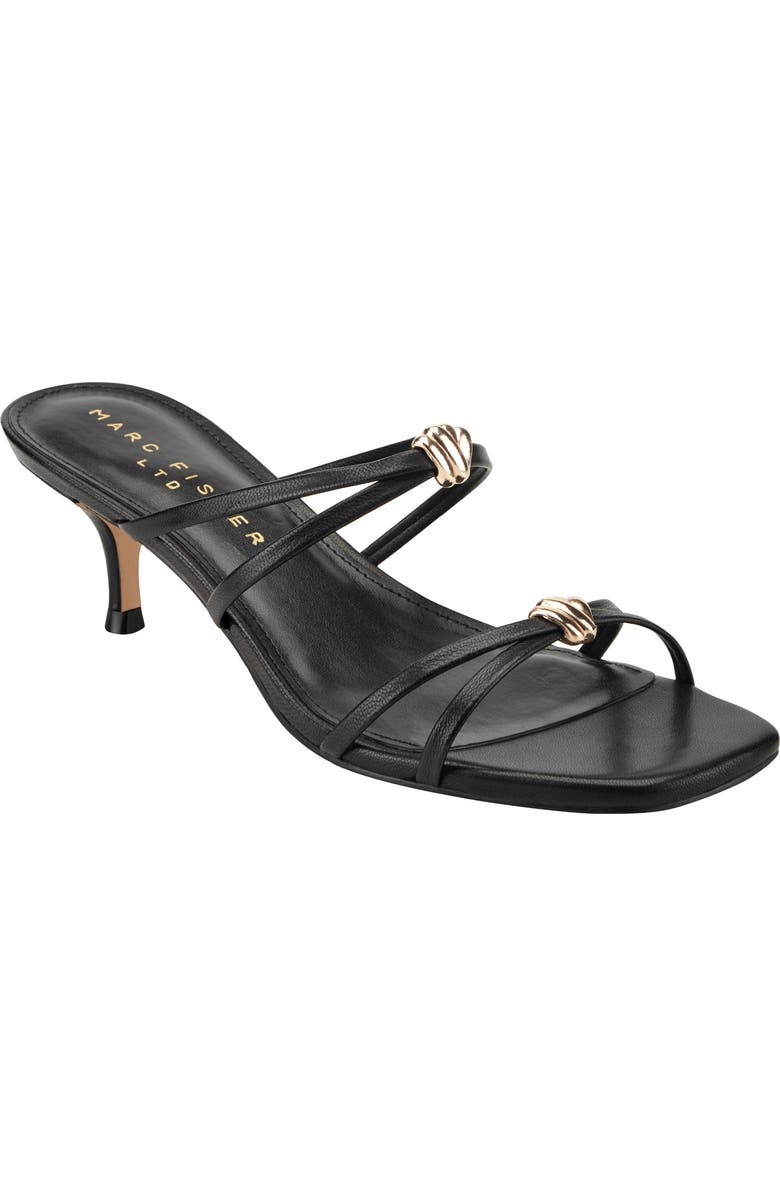 Marc Fisher LTD Baizel Strappy Slide Sandal, Main, color, Black