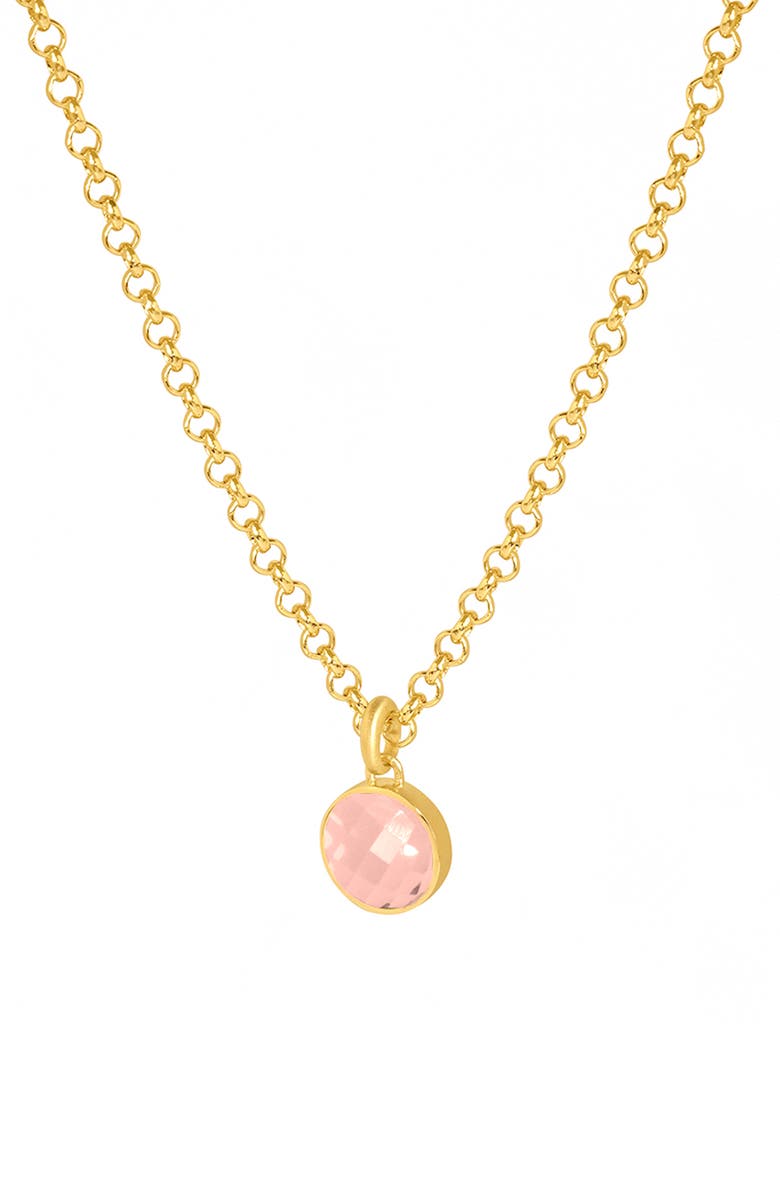 Dean Davidson Signature Morganite Doublet Pendant Necklace, Main, color, Gold/ Morganite