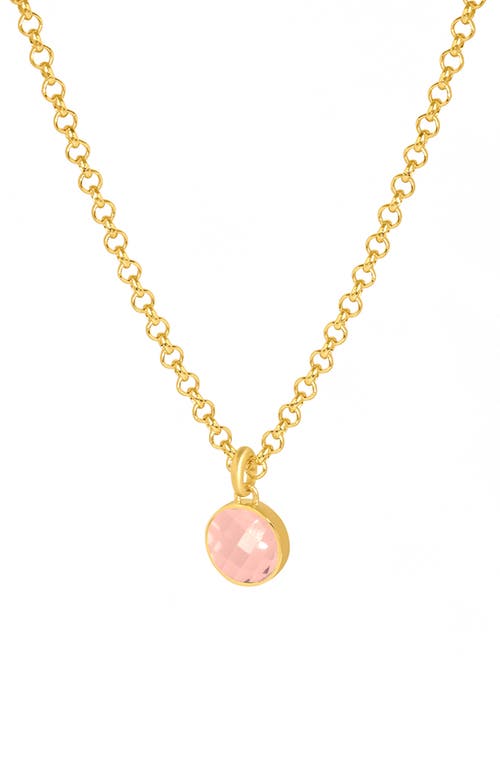 Dean Davidson Signature Morganite Doublet Pendant Necklace in Gold/Morganite 
