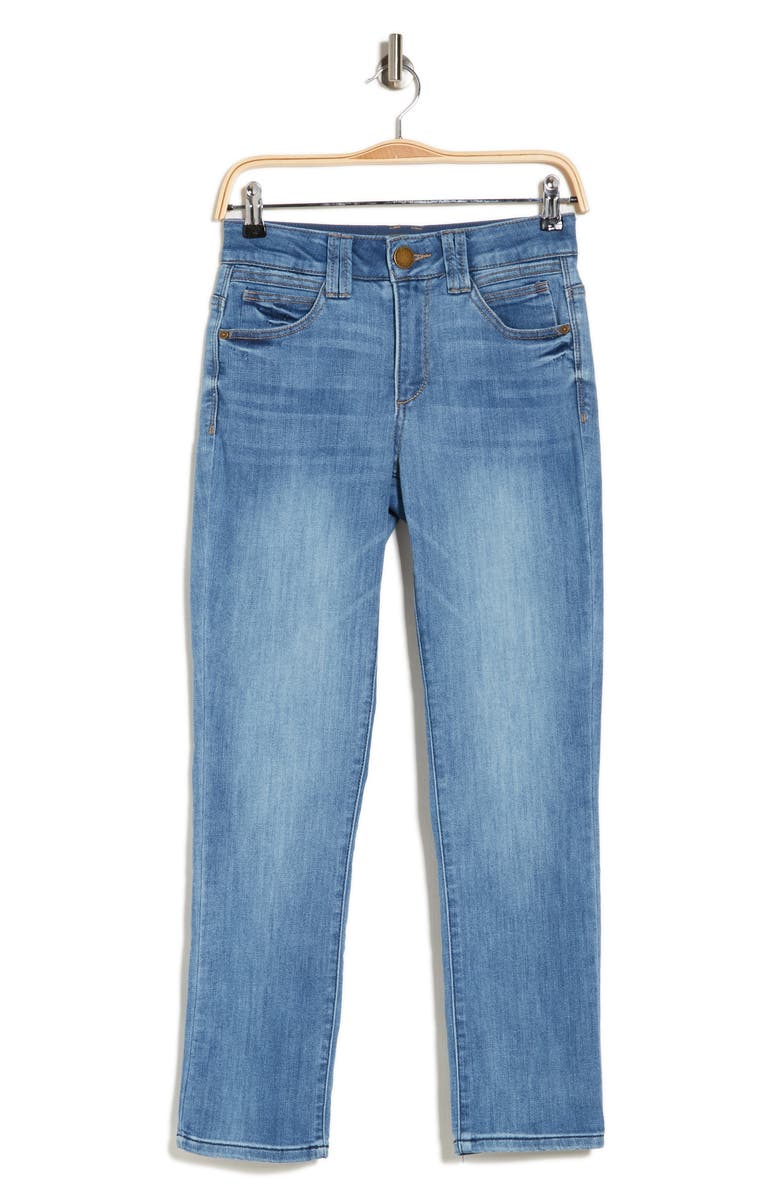 Democracy AB Technology Vintage Skinny High Waist Ankle Jeans, Alternate, color, Mble-Mid Blue