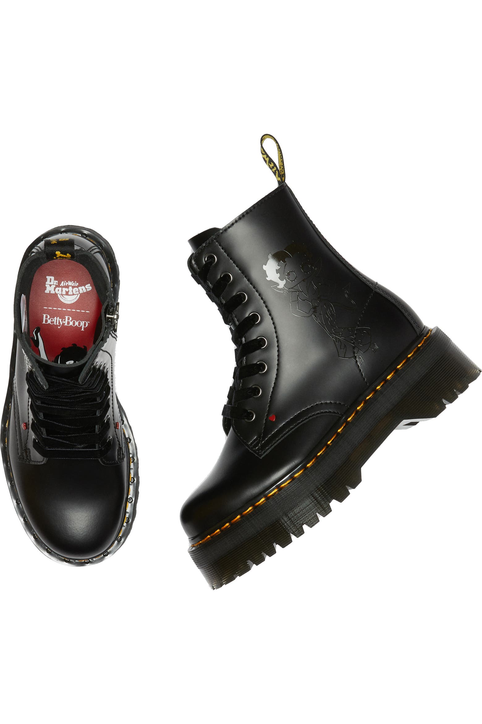 Water Distribution Platform Dr. Martens Jadon Betty Boop Water Repellent Platform Boot (Women ...