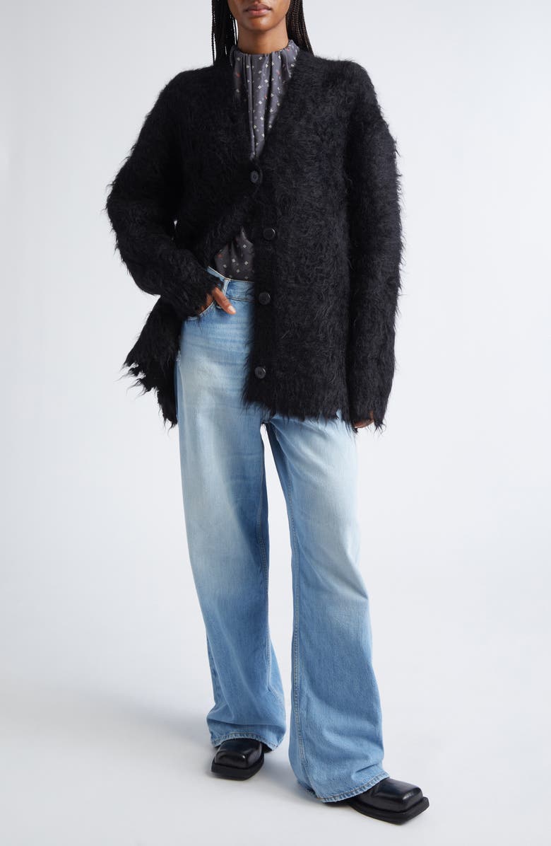 Acne Studios 1981 Distressed Baggy Fit Jeans, Alternate, color, Light Blue 228