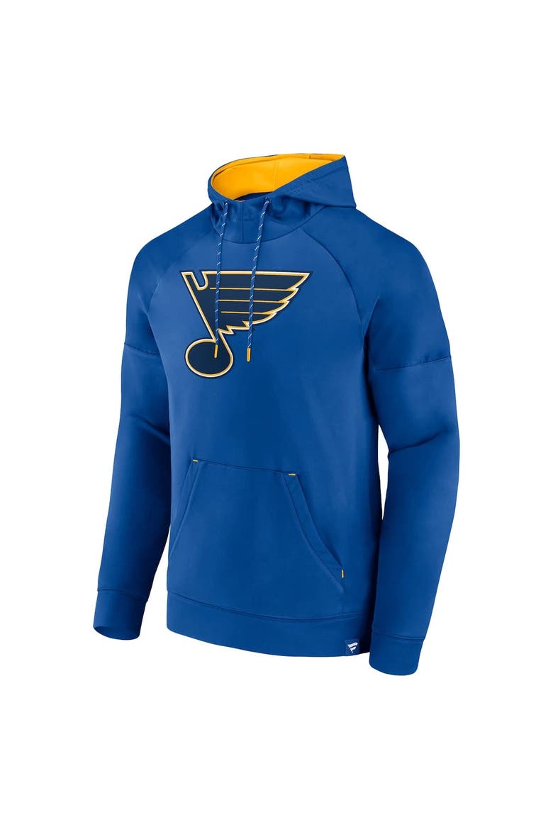 Men's Fanatics  Royal St. Louis Blues Iconic Defender Raglan Pullover Hoodie, Alternate, color, Royal