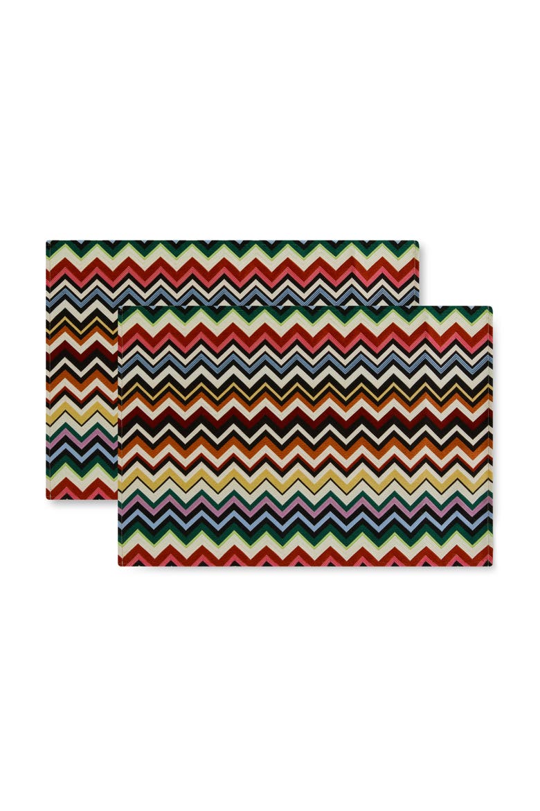 Pair Of Belfast Placemats 38x52 Cm, Alternate, color, Multicoloured