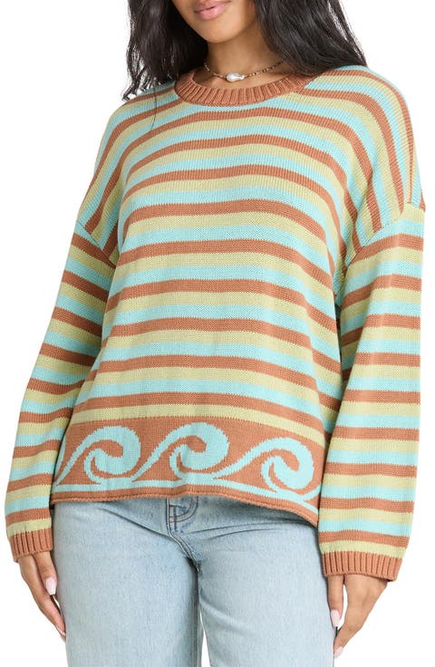 Bayside Striped Crewneck Sweater