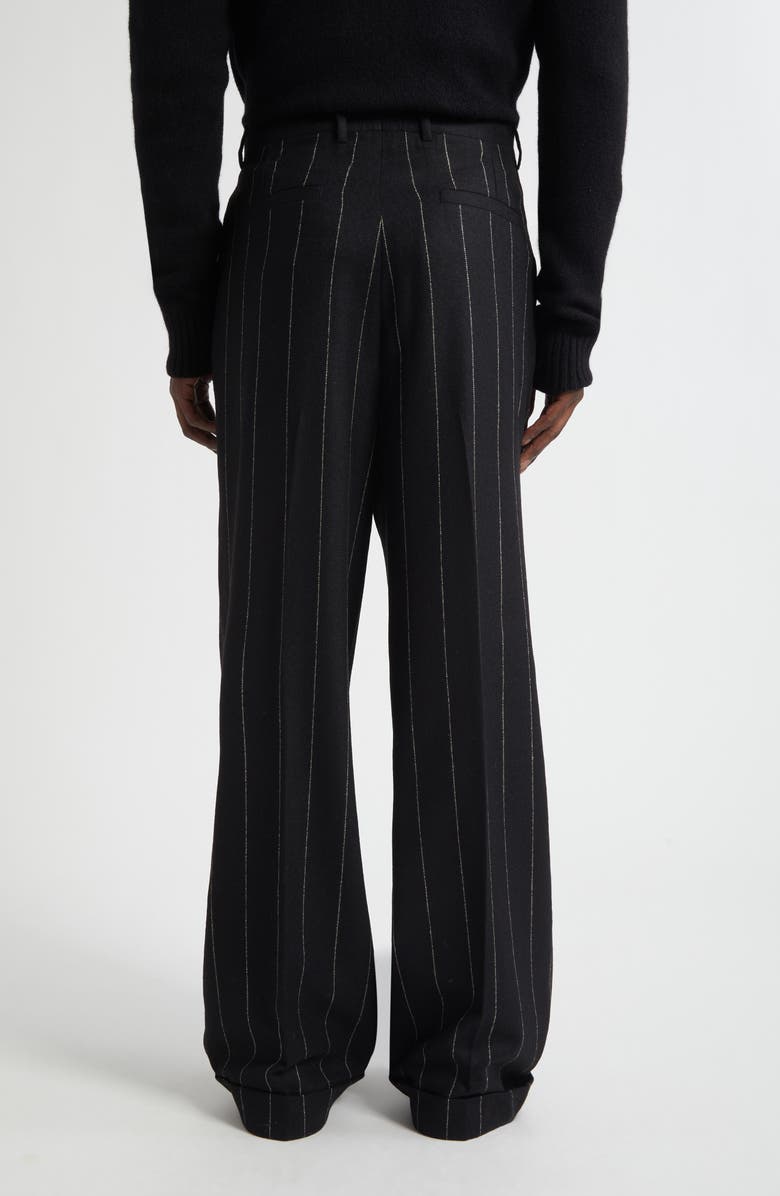 Dolce&Gabbana Pinstripe Alpaca Blend Pants, Alternate, color, S8051 Rigato