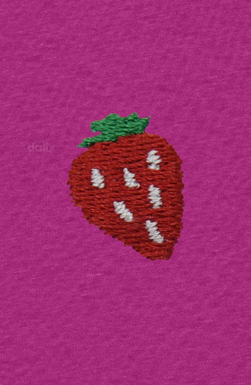 Dalix Womens Lil Strawberry Lightweight Everyday Tee In Purple