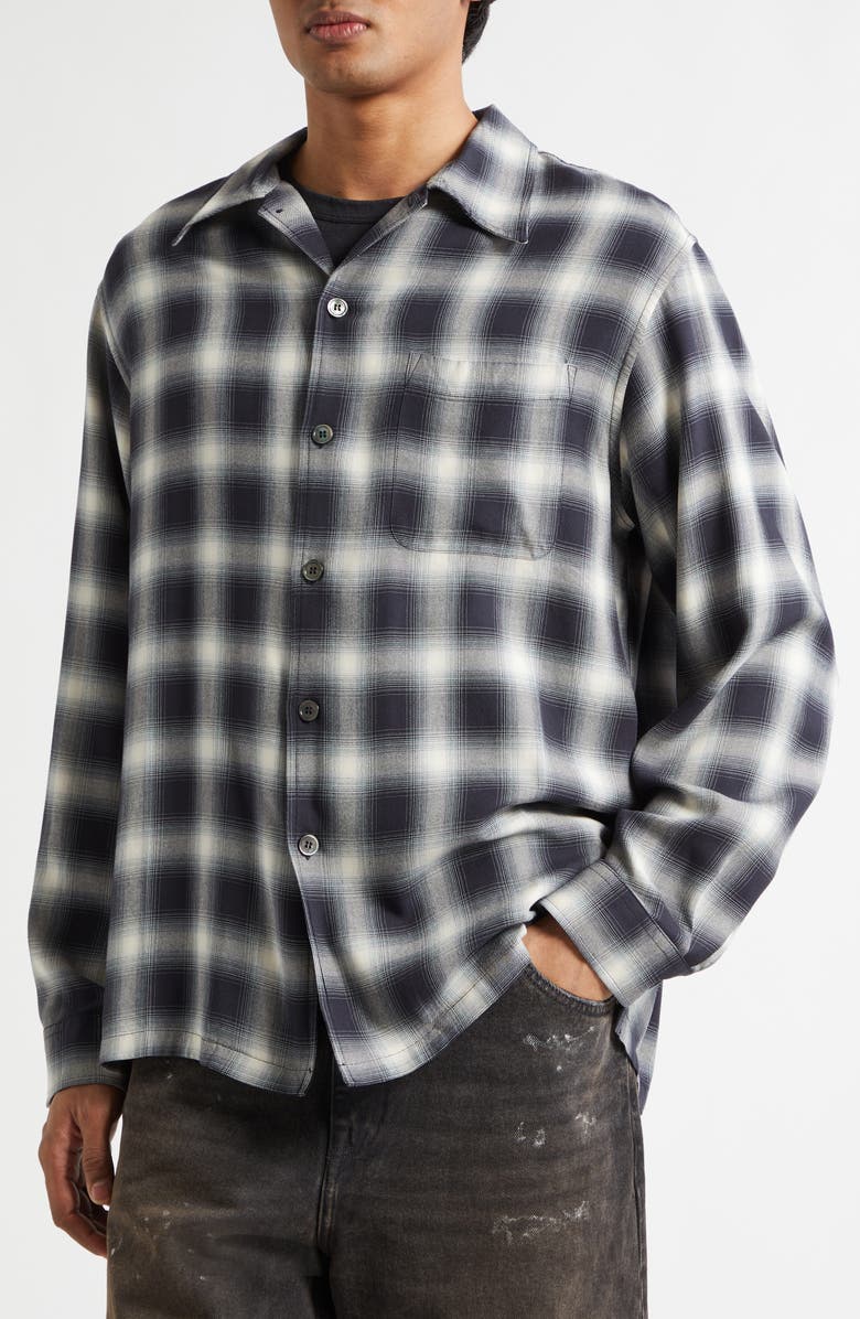 OUR LEGACY Every Check Button-Up Shirt, Alternate, color, Reno Cowboy Viscose