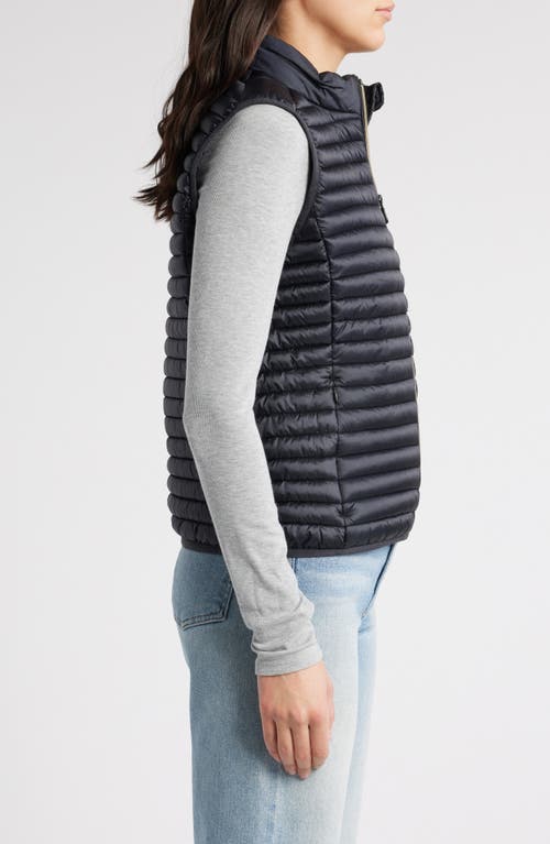 Save The Duck 'arabella' Black Gilet With Quilted Design In Black