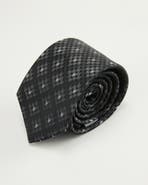Knottery & Co Houndstooth Mosaic Silk Jacquard Tie