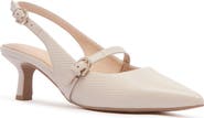 FRANKIE4 Coco Slingback Pointed Toe Kitten Heel Pump