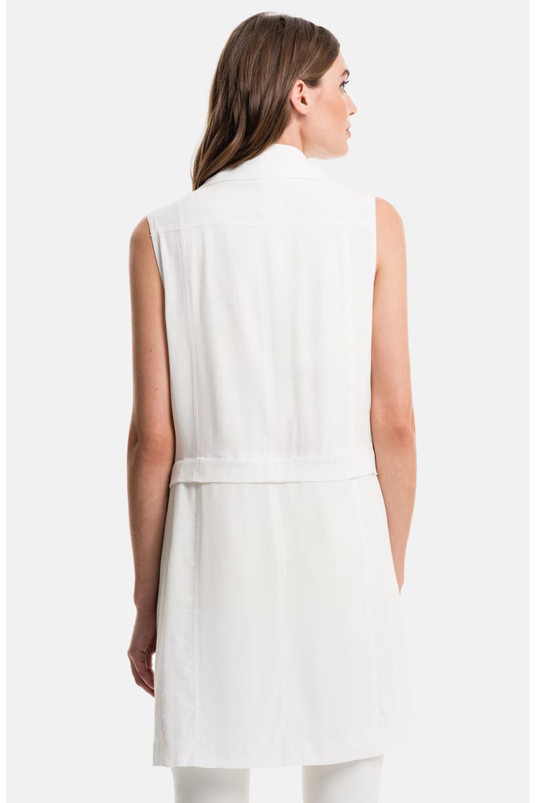 Longline Sleeveless Jacket, Alternate, color, CLOUD