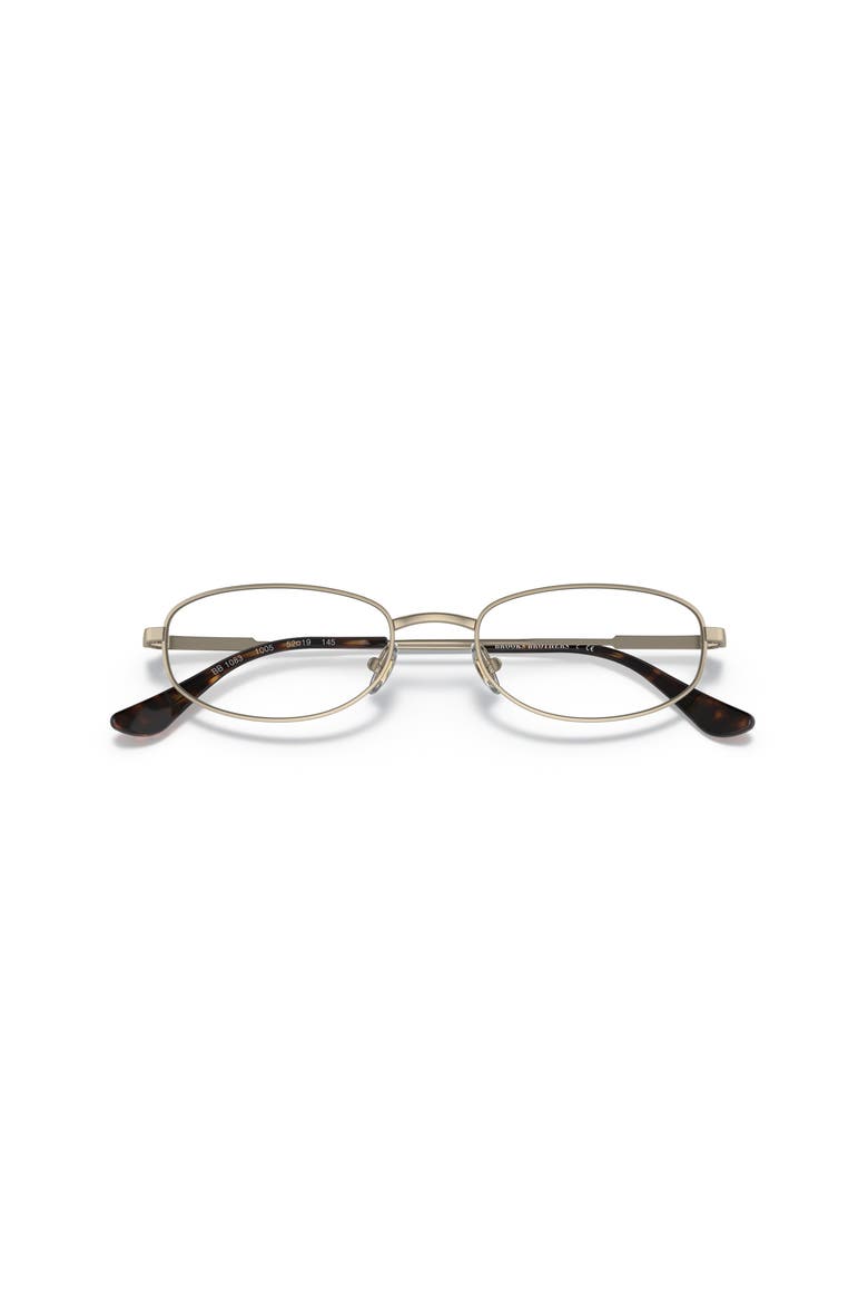 52mm Oval optical glasses, Alternate, color, Gold