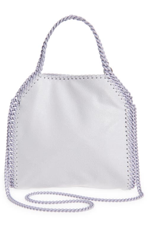 Stella Mccartney Mini Falabella Shaggy Dear Faux Leather Tote In Periwinkle