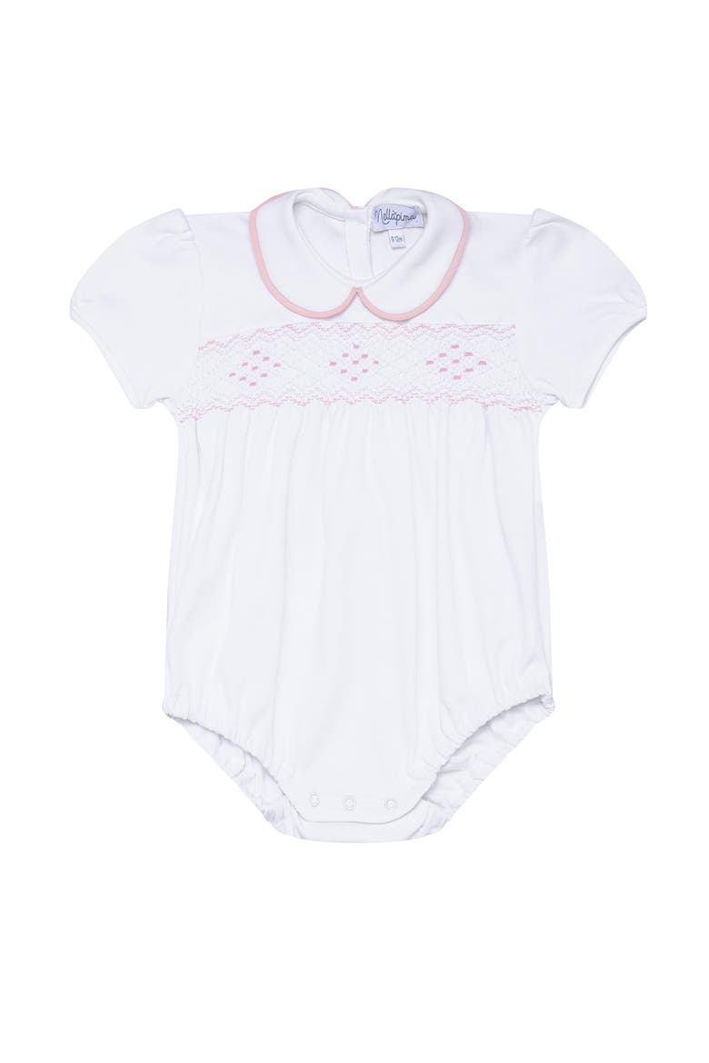 Nella Smocked Girl Bubble - Baby, Alternate, color, Pink