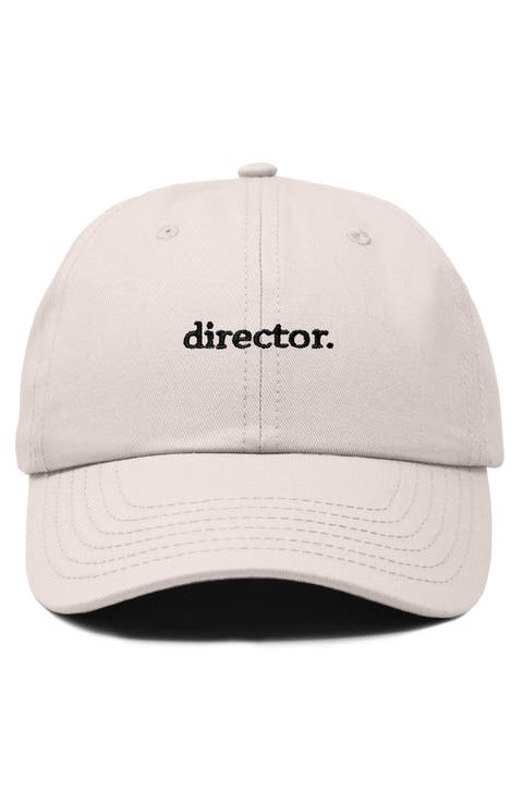 Director Embroidered Low Crown Cap