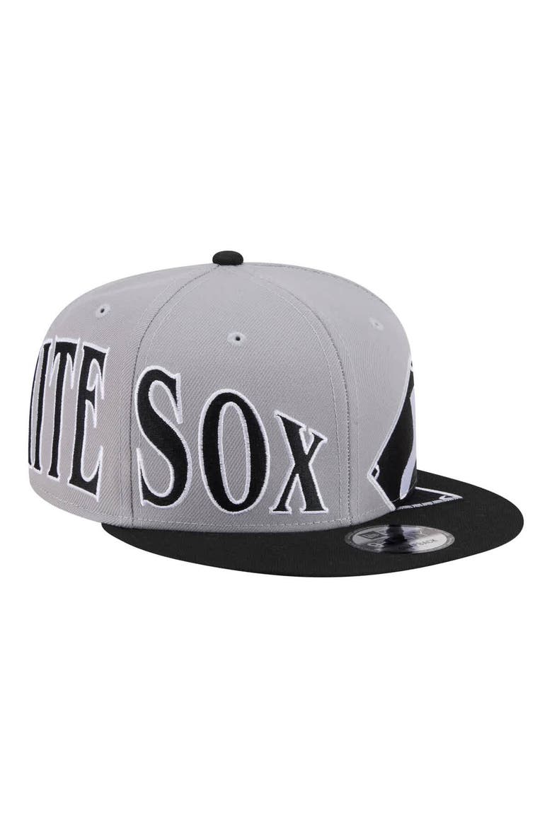Men's New Era Gray/Black Chicago White Sox Stretched Two-Tone 9FIFTY Adjustable Hat, Alternate, color, Gray