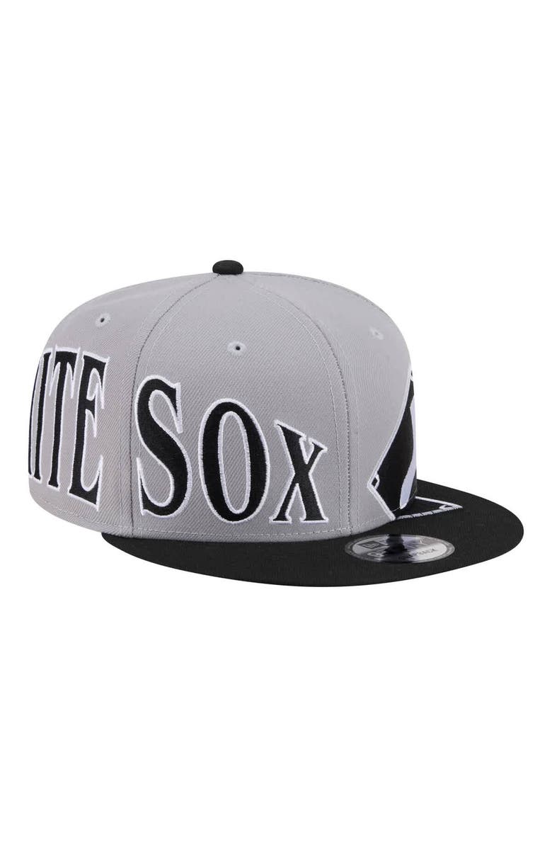 New Era Men's New Era Gray/Black Chicago White Sox Stretched Two-Tone 9FIFTY Adjustable Hat, Alternate, color, Gray