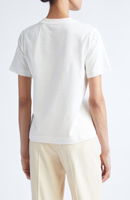 Burberry Frankie Embroidered Ekd Cotton T-shirt In White