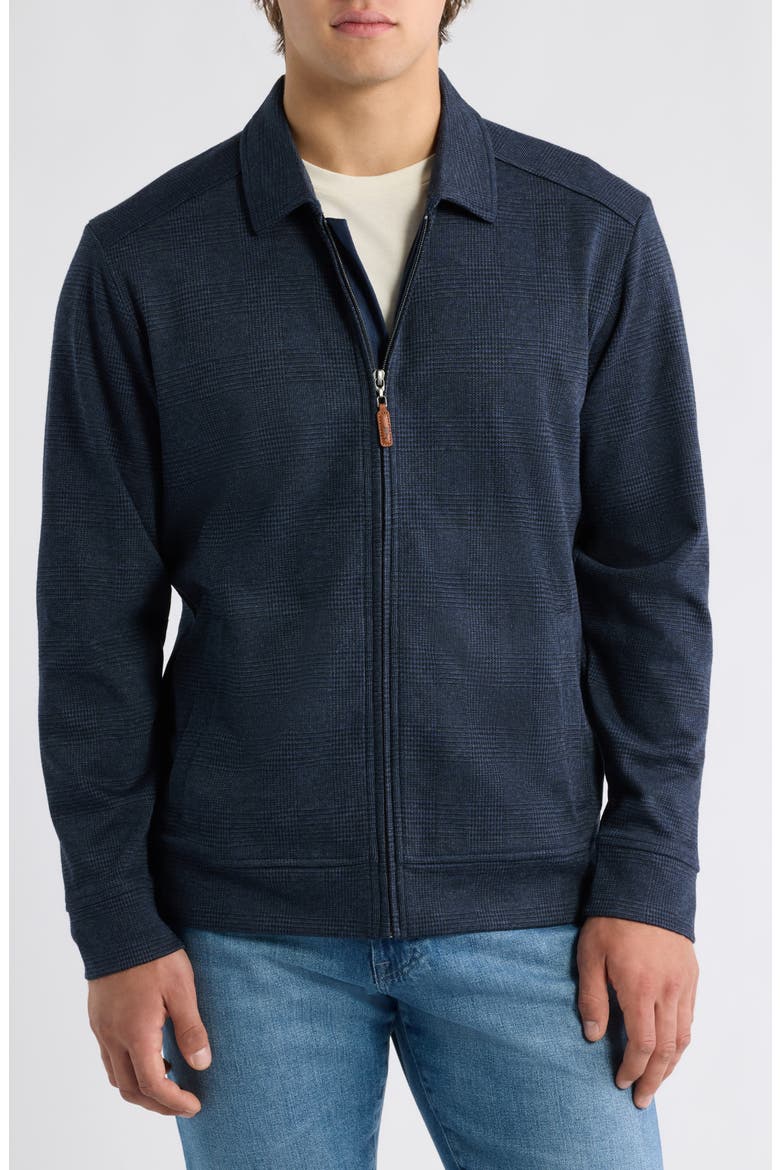 Oak Park Glen Plaid Full Zip Jacket, Alternate, color, DRESS BLUES