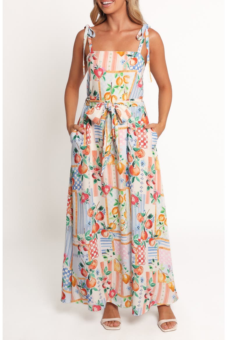 Montreux Print Maxi Dress, Main, color, SUNBURST