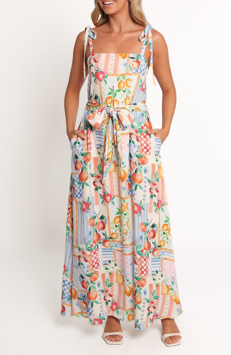 Petal & Pup Montreux Print Maxi Dress, Main, color, Sunburst