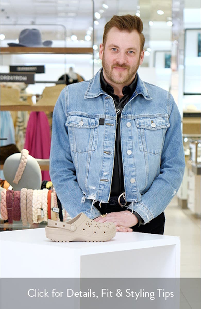 Classic Floral Cutout Clog, sales video thumbnail