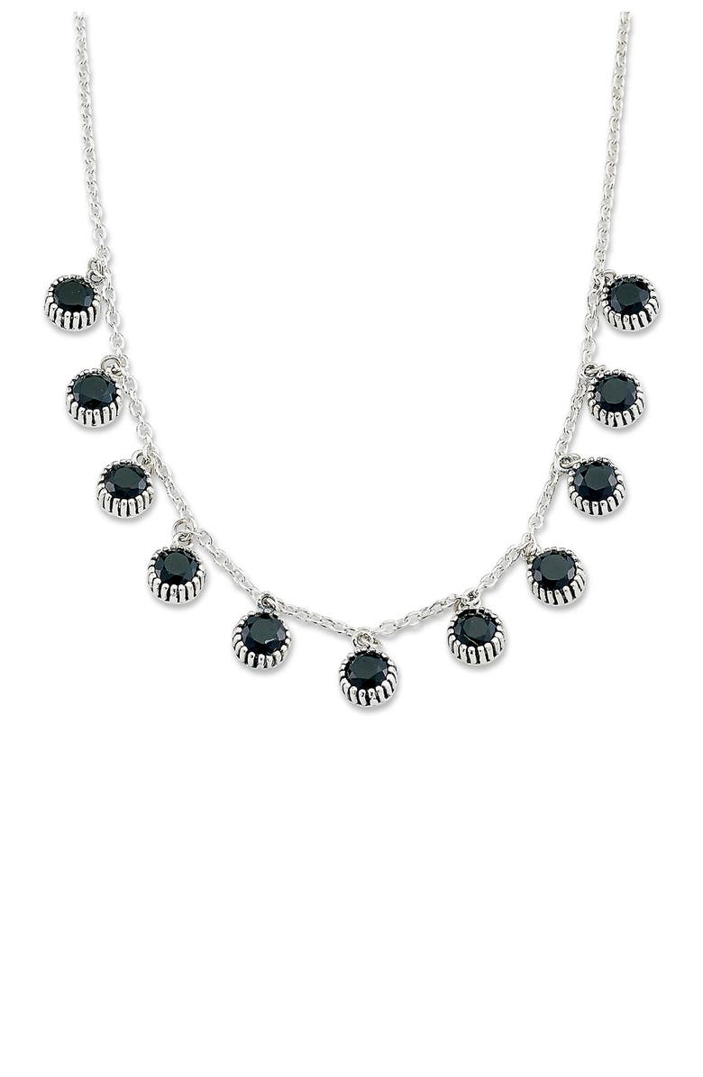 SAMUEL B. Sterling Silver Round Black Onyx Necklace, Main, color, 